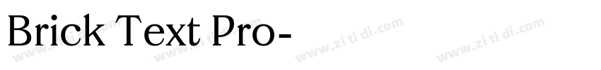 Brick Text Pro字体转换 Brick Text Pro字体转换